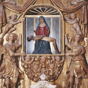Particolare del retablo della Cappella della Pietà