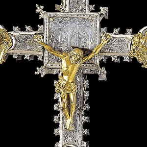 Croce astile parrocchiale attribuita a Giovanni Mameli, fine secolo XVI